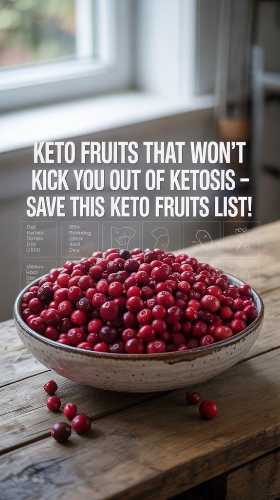 unsweetened cranberries for keto